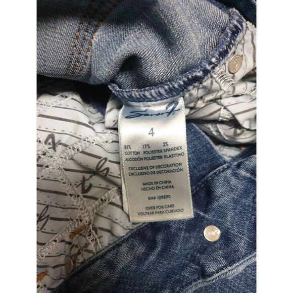 Seven7 Women's Jeans 4 Super Stretch Mid Rise Skinny Denim Jeans Sz 4 - Picture 6 of 6